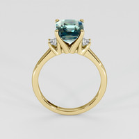 3.57 Ct. Bi Color Sapphire Ring, 18K Yellow Gold 3