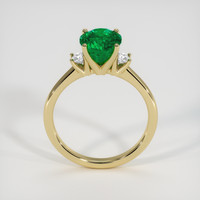 2.08 Ct. Emerald Ring, 18K Yellow Gold 3