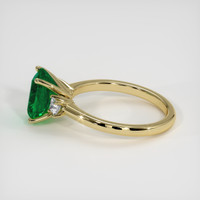 2.08 Ct. Emerald Ring, 18K Yellow Gold 4