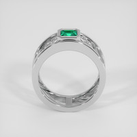 0.50 Ct. Emerald Ring, Platinum 950 3