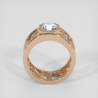 2.29 Ct. White Sapphire Ring, 14K Rose Gold 3