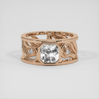 2.29 Ct. White Sapphire Ring, 18K Rose Gold 1