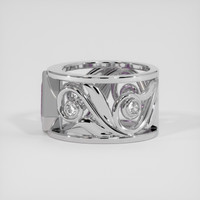 1.62 Ct. Pinkish Purple Sapphire Ring, 14K White Gold 4