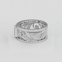 0.97 Ct. Bluish Purple Sapphire Ring, 18K White Gold 4