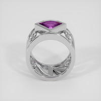 1.62 Ct. Pinkish Purple Sapphire Ring, 18K White Gold 3