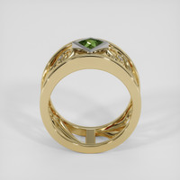 0.66 Ct. Green Sapphire Ring, 14K White & Yellow 3