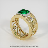 2.60 Ct. Emerald Ring, 18K White & Yellow 2