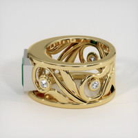 3.69 Ct. Emerald Ring, 18K White & Yellow 4