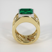 6.64 Ct. Emerald Ring, 18K White & Yellow 3