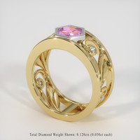 1.64 Ct. Sapphire Ring, 18K White & Yellow 2