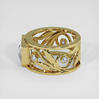3.75 Ct. White Sapphire Ring, 14K Yellow Gold 4