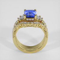 2.56 Ct. Blue Sapphire Ring, 14K Yellow Gold 3