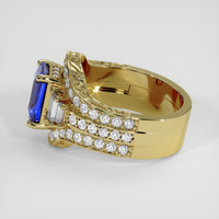 2.56 Ct. Blue Sapphire Ring, 14K Yellow Gold 4