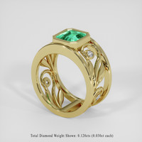 1.77 Ct. Emerald Ring, 18K Yellow Gold 2