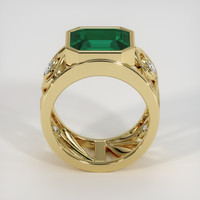 5.07 Ct. Emerald Ring, 18K Yellow Gold 3