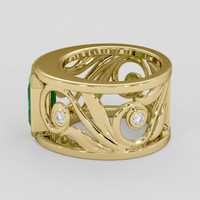 2.53 Ct. Emerald Ring, 18K Yellow Gold 4