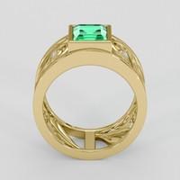 1.68 Ct. Emerald Ring, 18K Yellow Gold 3