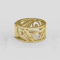 1.49 Ct. Emerald Ring, 18K Yellow Gold 4