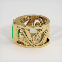 2.42 Ct. Emerald Ring, 18K Yellow Gold 4