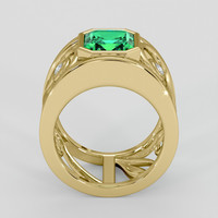 2.67 Ct. Emerald Ring, 18K Yellow Gold 3