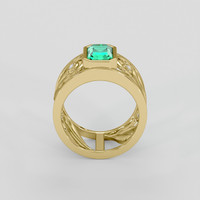 1.93 Ct. Emerald Ring, 18K Yellow Gold 3