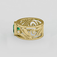 1.93 Ct. Emerald Ring, 18K Yellow Gold 4
