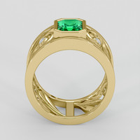 1.57 Ct. Emerald Ring, 18K Yellow Gold 3
