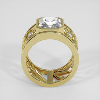 3.75 Ct. White Sapphire Ring, 18K Yellow Gold 3