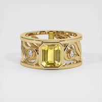 2.05 Ct. Yellow Sapphire Ring, 18K Yellow Gold 1