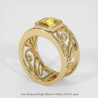 2.05 Ct. Yellow Sapphire Ring, 18K Yellow Gold 2