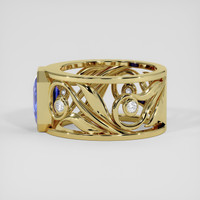 2.56 Ct. Blue Sapphire Ring, 18K Yellow Gold 4