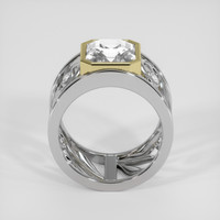 3.75 Ct. White Sapphire Ring, 14K Yellow & White 3