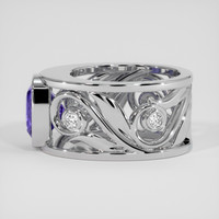 3.68 Ct. Bluish Purple Sapphire Ring, Platinum 950 4