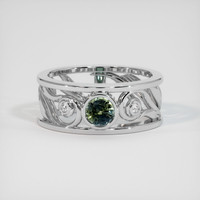 0.68 Ct. Sapphire Ring, Platinum 950 1
