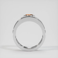 1.26 Ct. Orange Sapphire Ring, Platinum 950 3