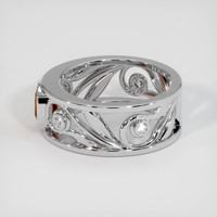 1.26 Ct. Orange Sapphire Ring, Platinum 950 4