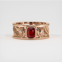 1.01 Ct. Ruby Ring, 14K Rose Gold 1