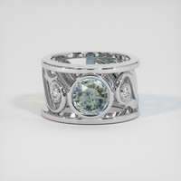 3.16 Ct. Bi Color Sapphire Ring, 14K White Gold 1