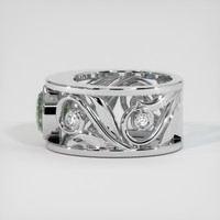 3.16 Ct. Bi Color Sapphire Ring, 18K White Gold 4