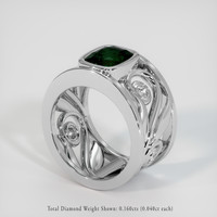 2.51 Ct. Color Change Sapphire Ring, 18K White Gold 2