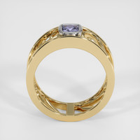 0.53 Ct. Violet Sapphire Ring, 14K White & Yellow 3