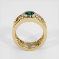 0.99 Ct. Green Sapphire Ring, 18K White & Yellow 3