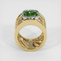 5.09 Ct. Green Sapphire Ring, 18K White & Yellow 3