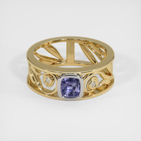 0.79 Ct. Sapphire Ring, 18K White & Yellow 1