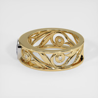 0.79 Ct. Sapphire Ring, 18K White & Yellow 4