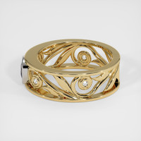 0.53 Ct. Sapphire Ring, 18K White & Yellow 4