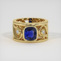 2.07 Ct. Blue Sapphire Ring, 14K Yellow Gold 1