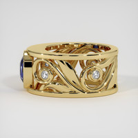 2.07 Ct. Blue Sapphire Ring, 14K Yellow Gold 4