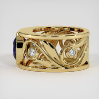 3.12 Ct. Blue Sapphire Ring, 14K Yellow Gold 4