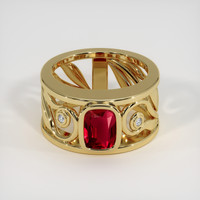 2.01 Ct. Ruby Ring, 14K Yellow Gold 1